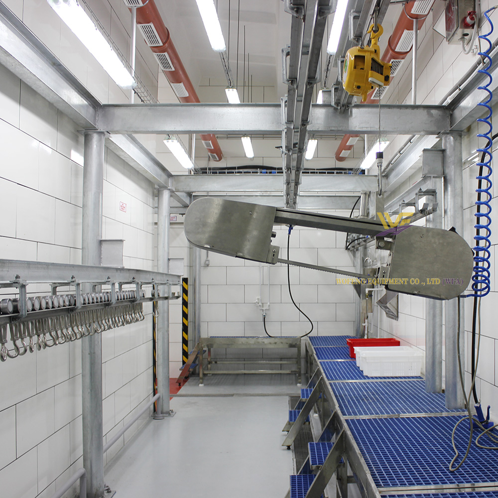 Complete Abattoir Pork Slaughtering Plant Half Carcass Band Splitting Saw For Hog Slaughterhouse Sow Slaughter House Equipment