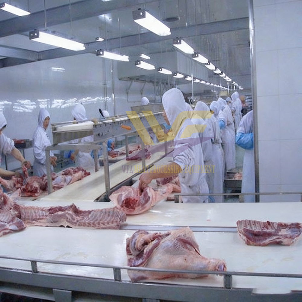 Abattoir de porcs de haute technologie Traitement en usine d'abattoir de porc à technologie moderne incroyable