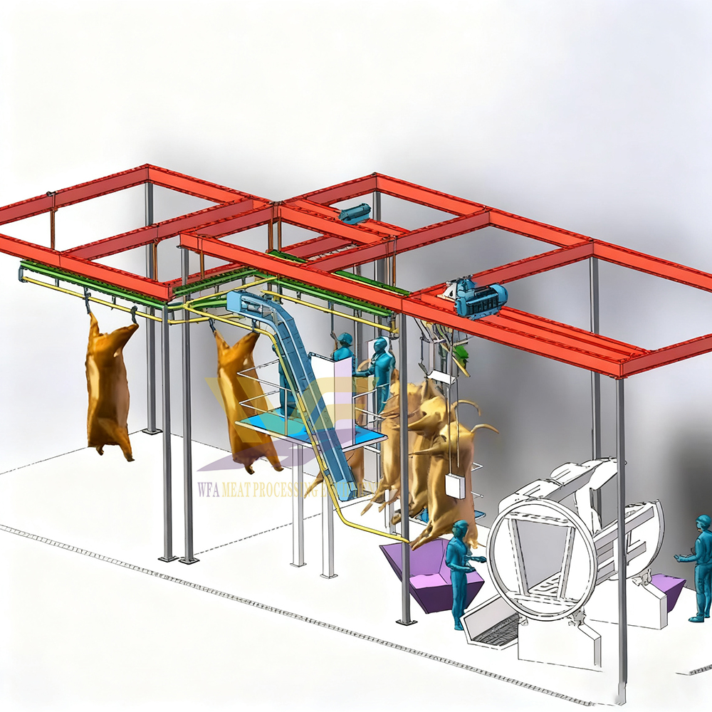 Professional Muslim Halal Beef Abattoir Equipment