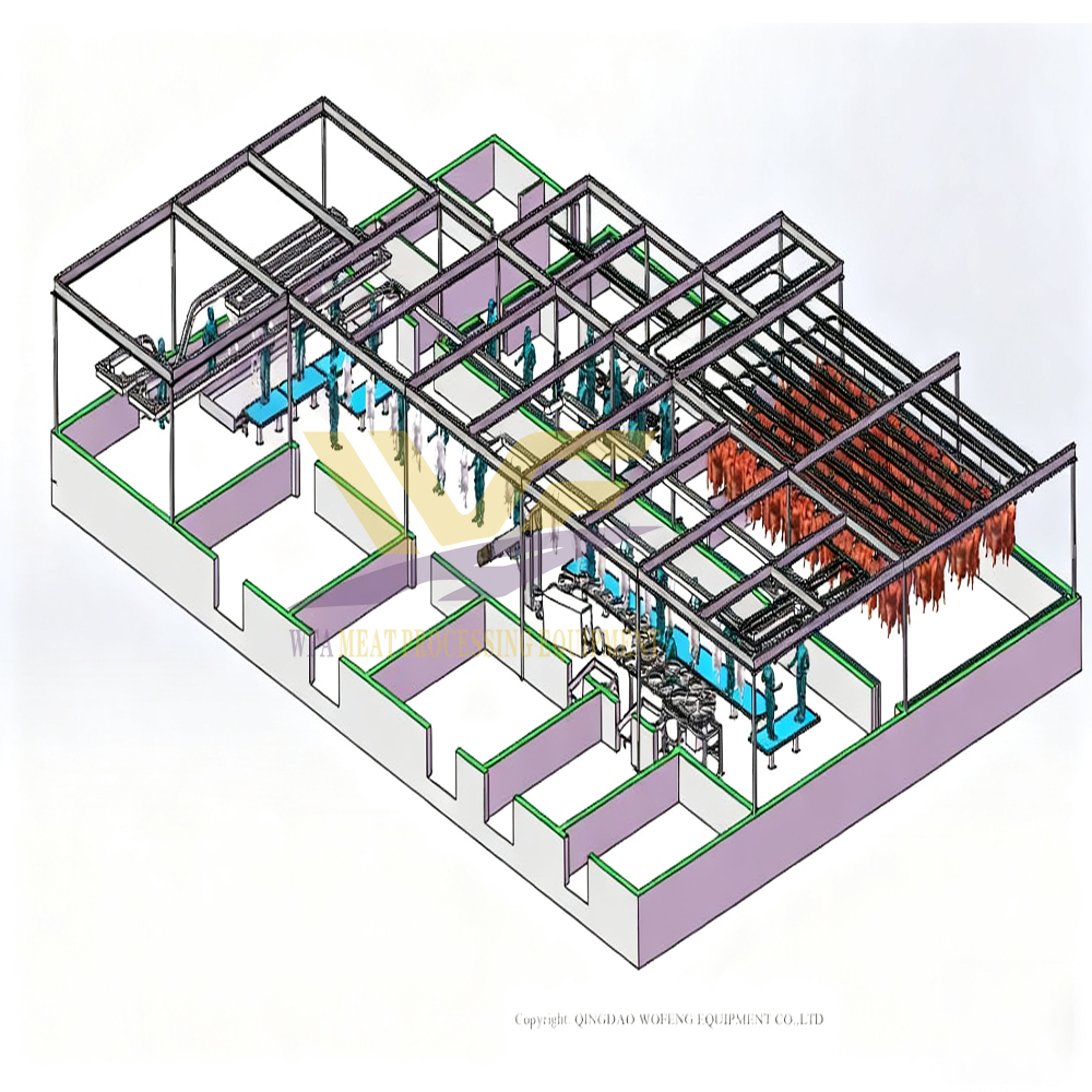 WFA factory sheep abattoir slaughtering line configuration